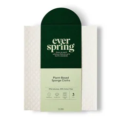 Dish Sponge Cloths - 3ct - Everspring™