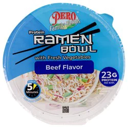 Pero Family Farms Protein Ramen Noodle Bowl Beef Flavor