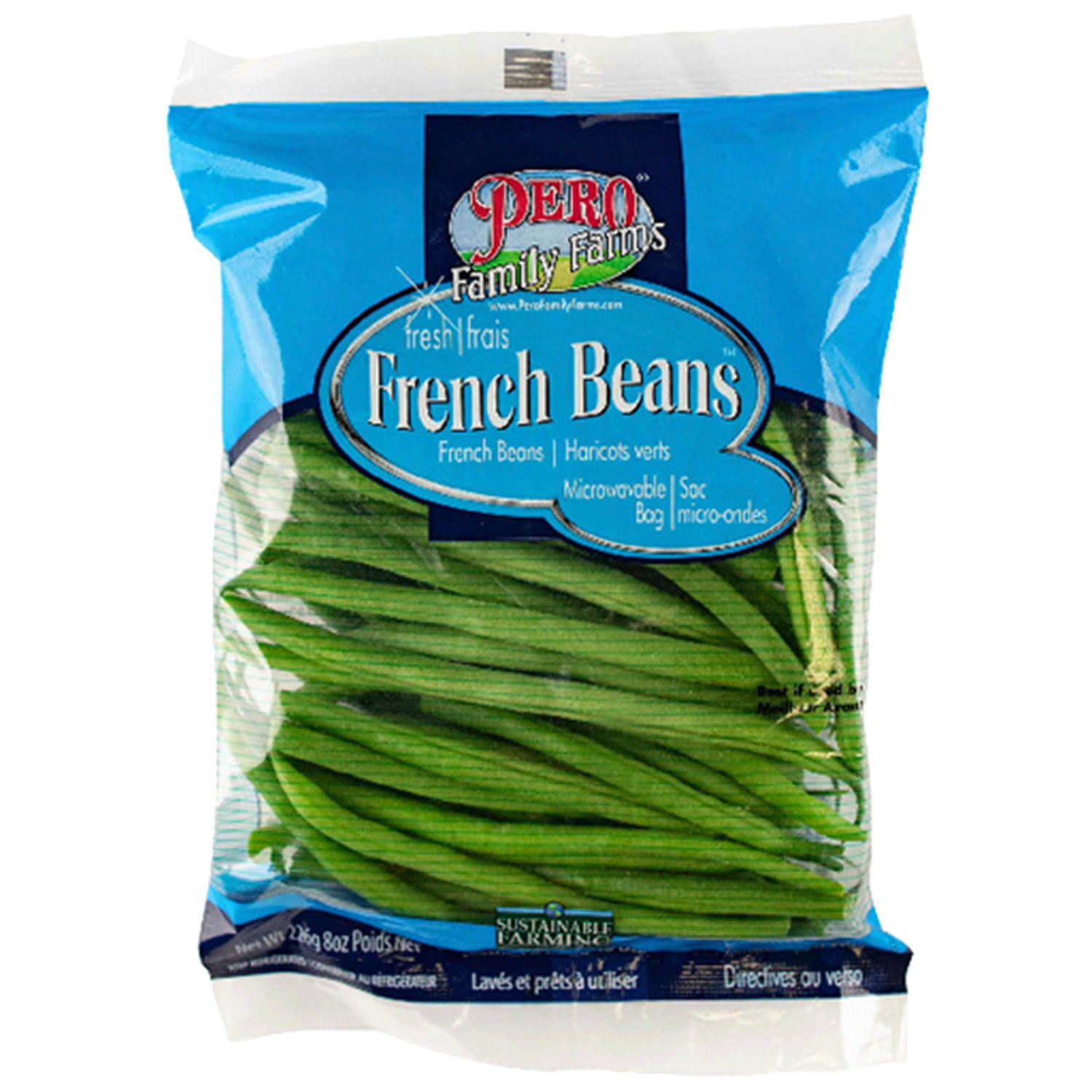 slide 1 of 1, Pero Family Farms French Beans 8 oz, 8 oz