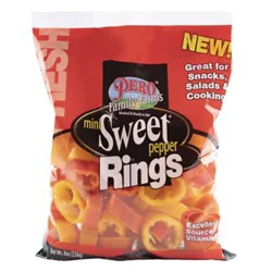 Pero Family Farms Sweet Mini Pepper Rings - 6-8 Oz