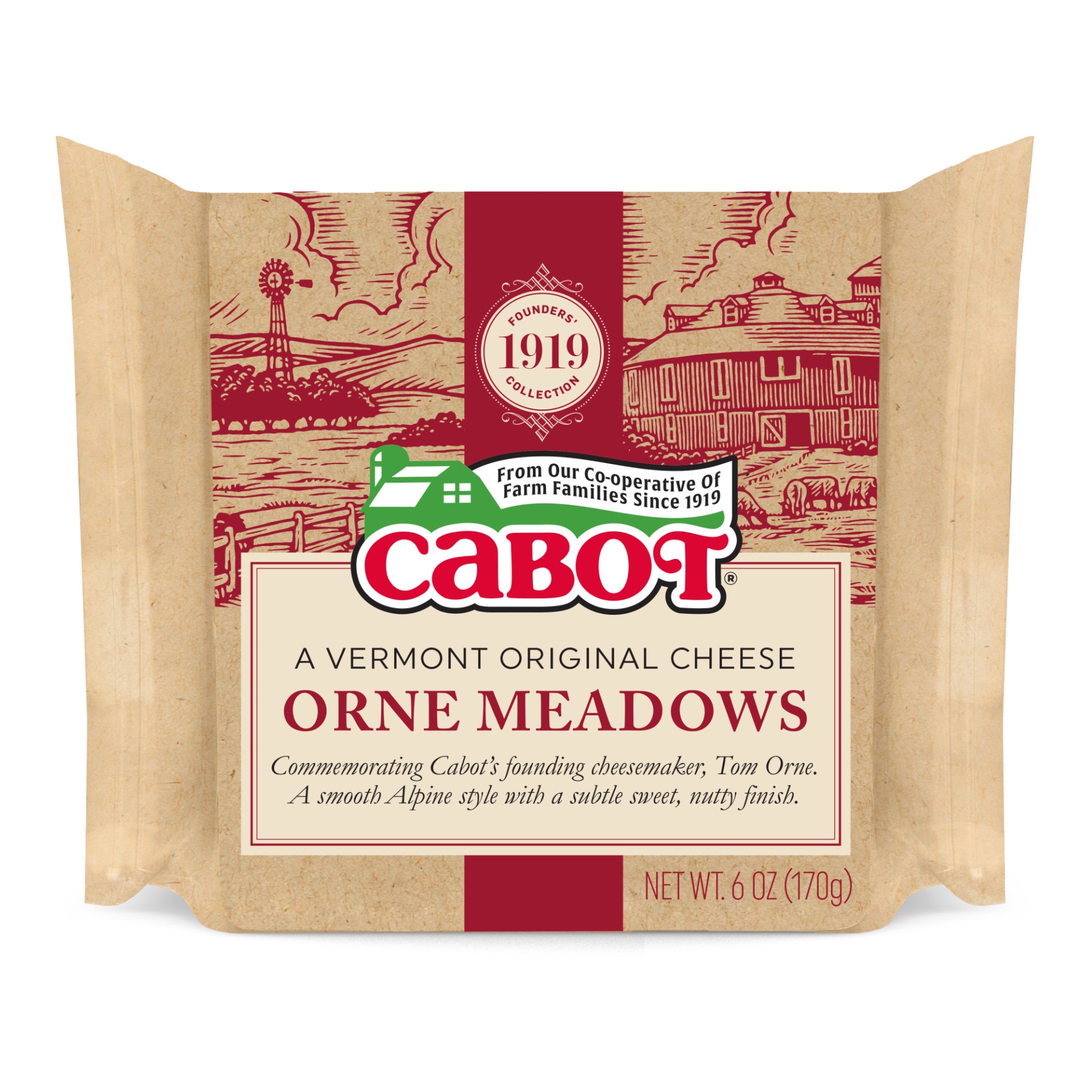 slide 1 of 3, Cabot Orne Meadows Vermont Original Cheese, 6 oz