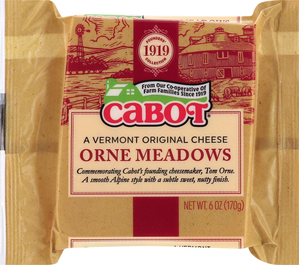 slide 9 of 10, Cabot Founders' Collection: Orne Meadows Cheddar Cheese - 6 oz., 6 oz