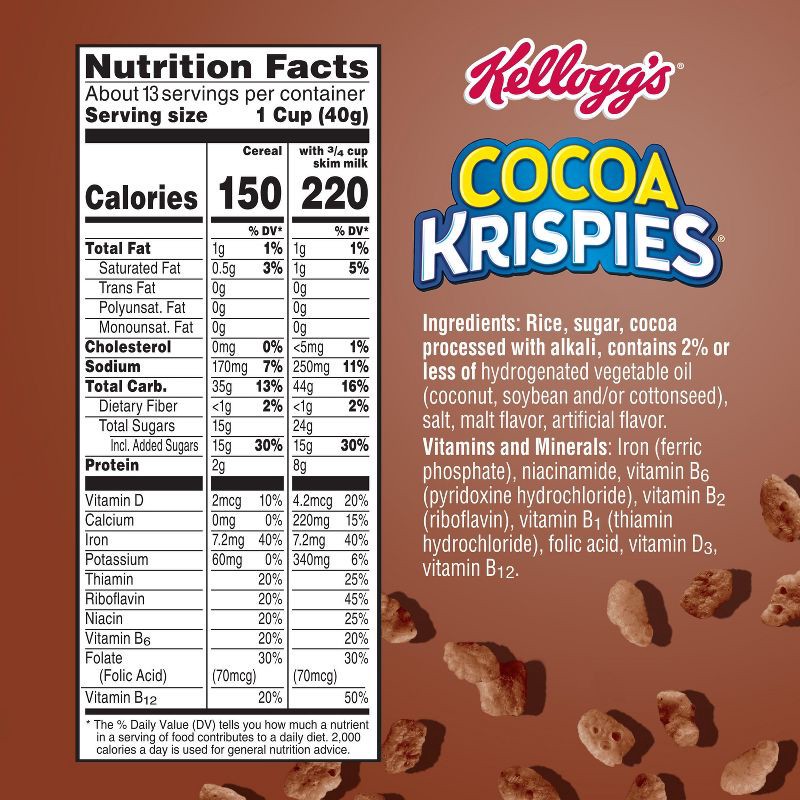 slide 2 of 12, Rice Krispies Kellogg's Cocoa Krispies Breakfast Cereal - 19oz, 19 oz