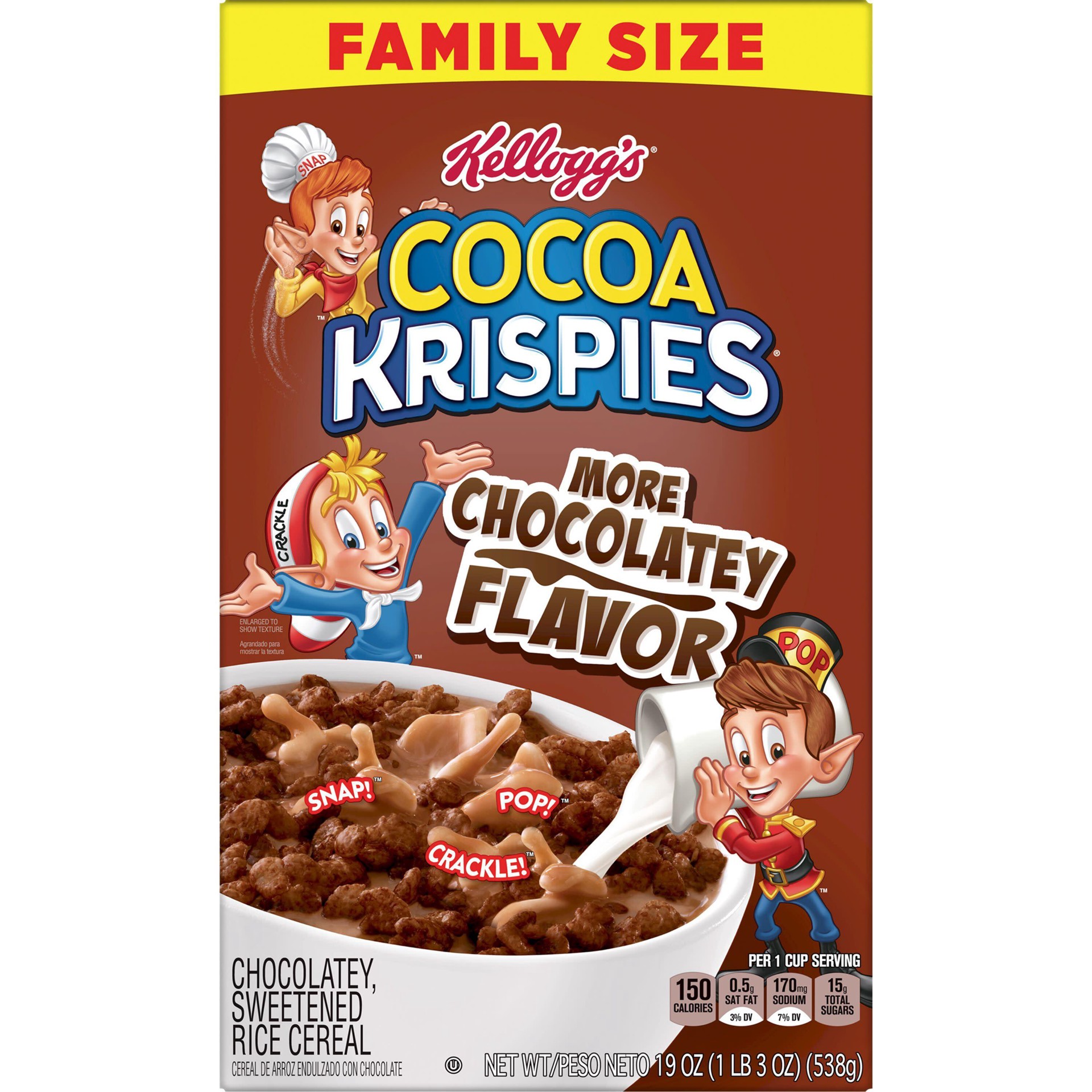 Kellogg's Cocoa Krispies Original Cold Breakfast Cereal 19 oz Shipt