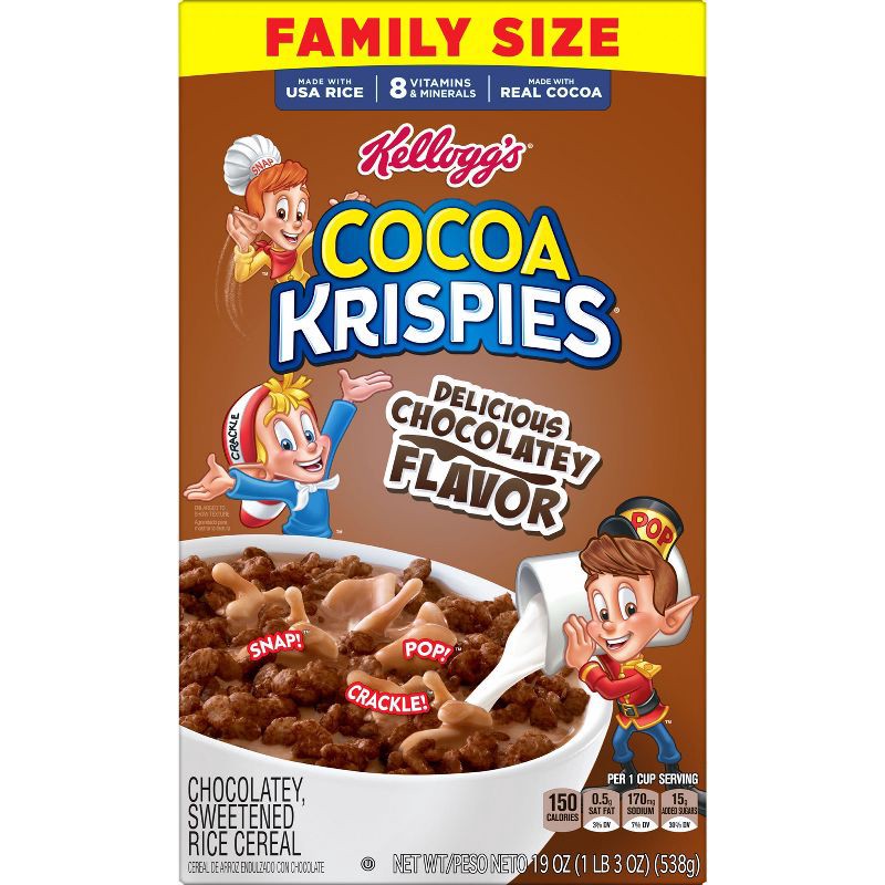 slide 7 of 12, Rice Krispies Kellogg's Cocoa Krispies Breakfast Cereal - 19oz, 19 oz