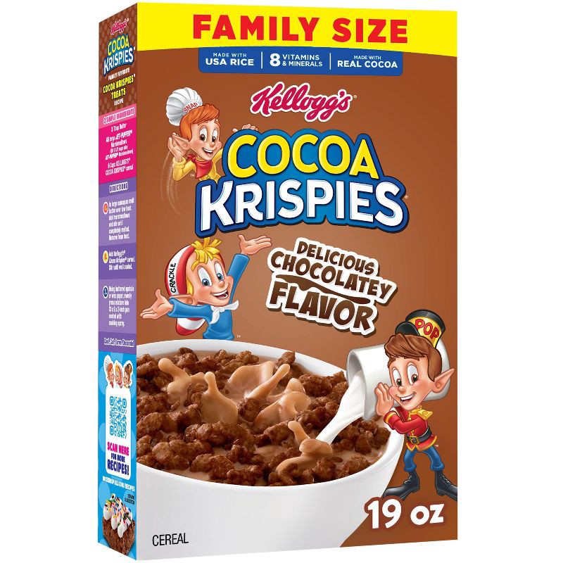 slide 1 of 12, Rice Krispies Kellogg's Cocoa Krispies Breakfast Cereal - 19oz, 19 oz