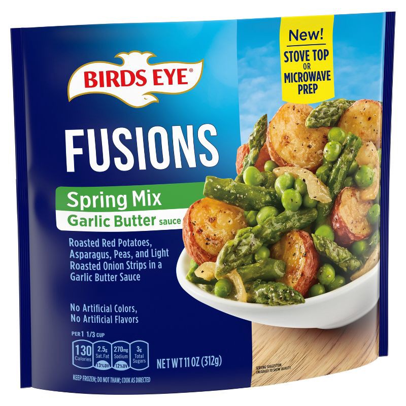 slide 4 of 4, Birds Eye Frozen Fusions Spring Mix with Garlic Butter - 11oz, 11 oz
