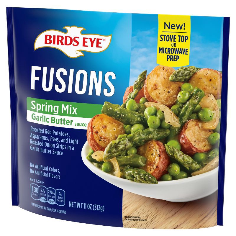 slide 2 of 4, Birds Eye Frozen Fusions Spring Mix with Garlic Butter - 11oz, 11 oz