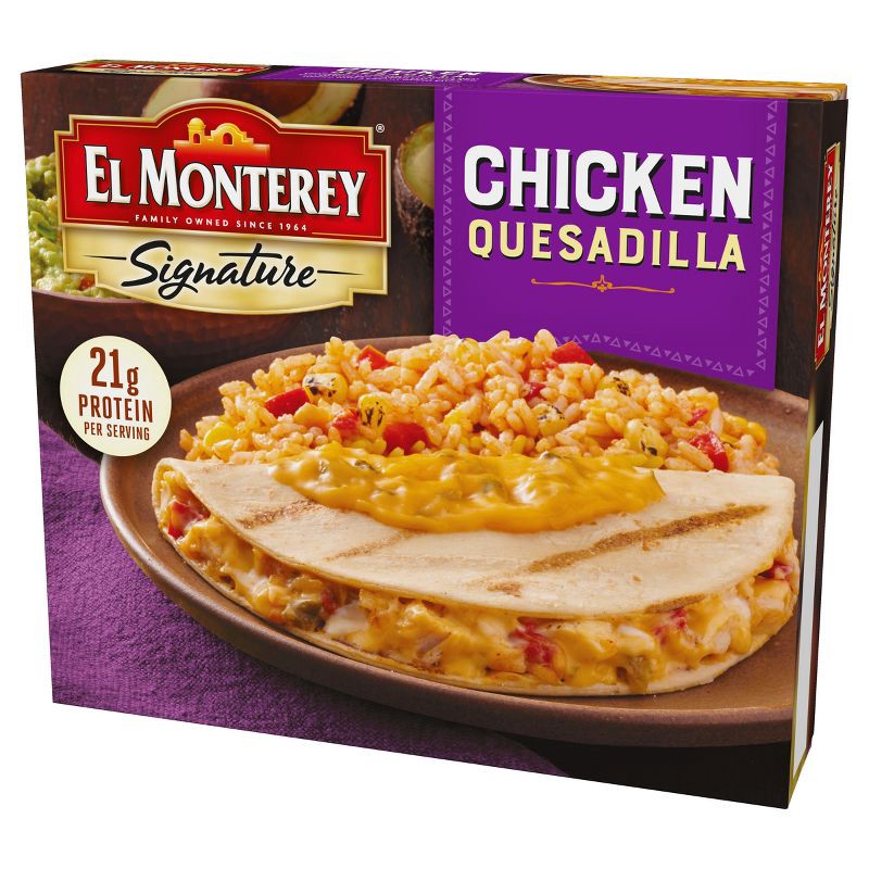 slide 3 of 5, El Monterey Frozen Chicken Quesadilla Meal - 10oz, 10 oz