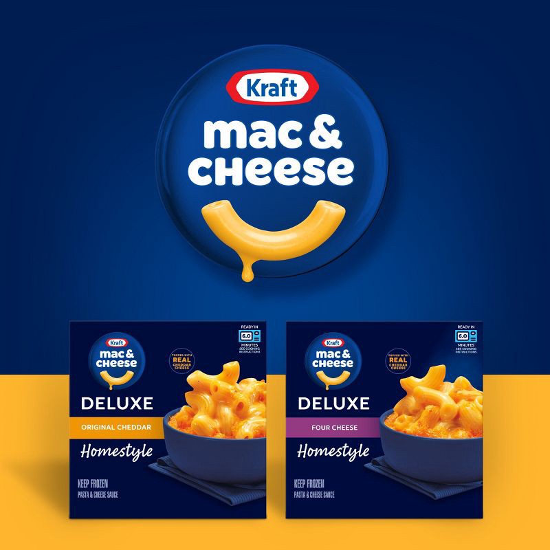 slide 9 of 9, Kraft Deluxe Original Cheddar Mac and Cheese Frozen Meal - 12oz, 12 oz