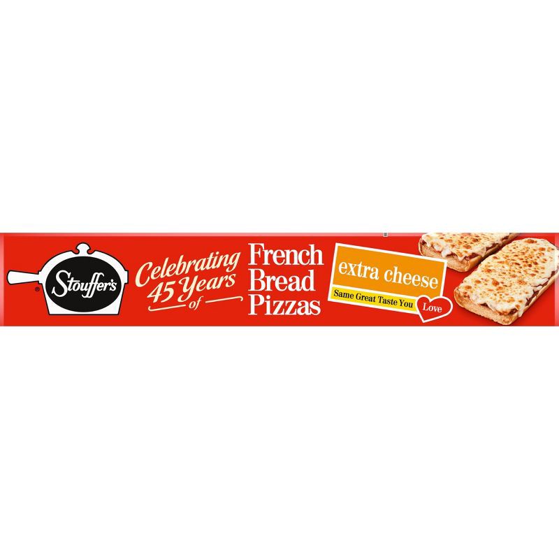 slide 10 of 10, Stouffer's French Bread Pizza Frozen Extra Cheese Pizza - 11.75oz, 11.75 oz