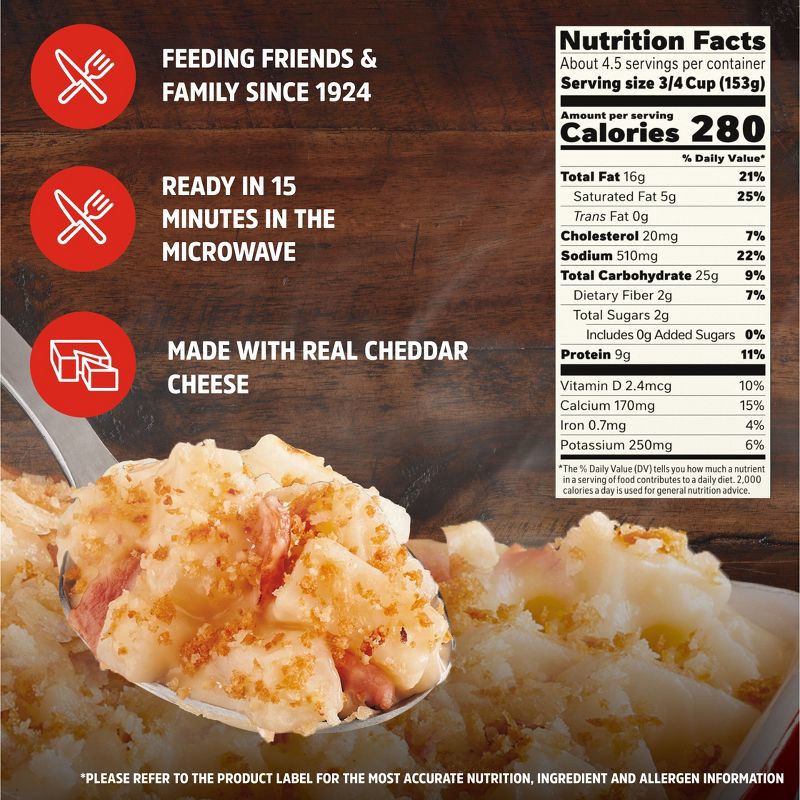 slide 4 of 13, Stouffer's Sides Cheddar Bacon Potatoes Frozen Food - 24oz, 24 oz