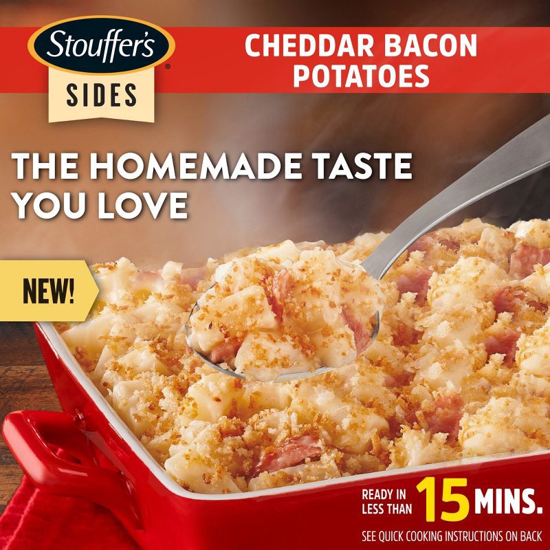 slide 1 of 13, Stouffer's Sides Cheddar Bacon Potatoes Frozen Food - 24oz, 24 oz