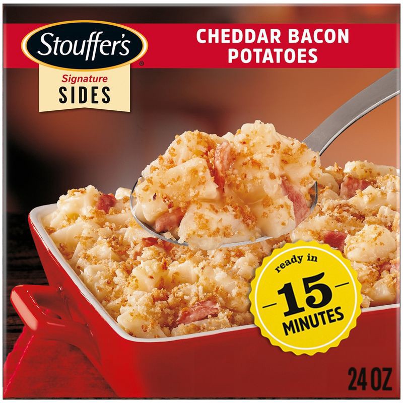 slide 11 of 13, Stouffer's Sides Cheddar Bacon Potatoes Frozen Food - 24oz, 24 oz