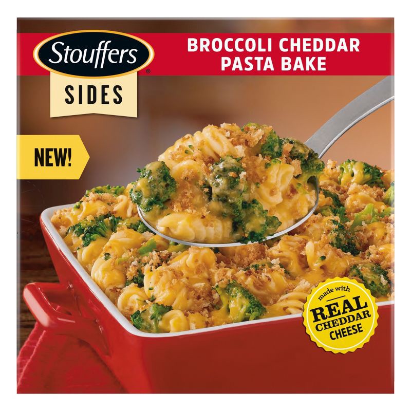 slide 2 of 11, Stouffer's Sides Broccoli Cheddar Frozen Pasta Bake - 24oz, 24 oz