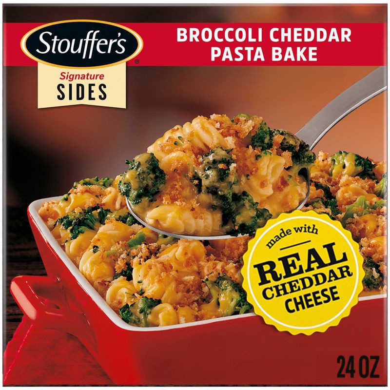 slide 1 of 11, Stouffer's Sides Broccoli Cheddar Frozen Pasta Bake - 24oz, 24 oz