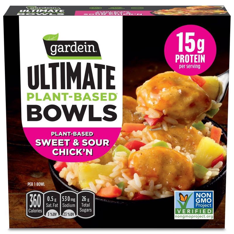 slide 1 of 6, Gardein Ultimate Frozen Bowl Sweet & Sour Chick'n - 9oz, 9 oz