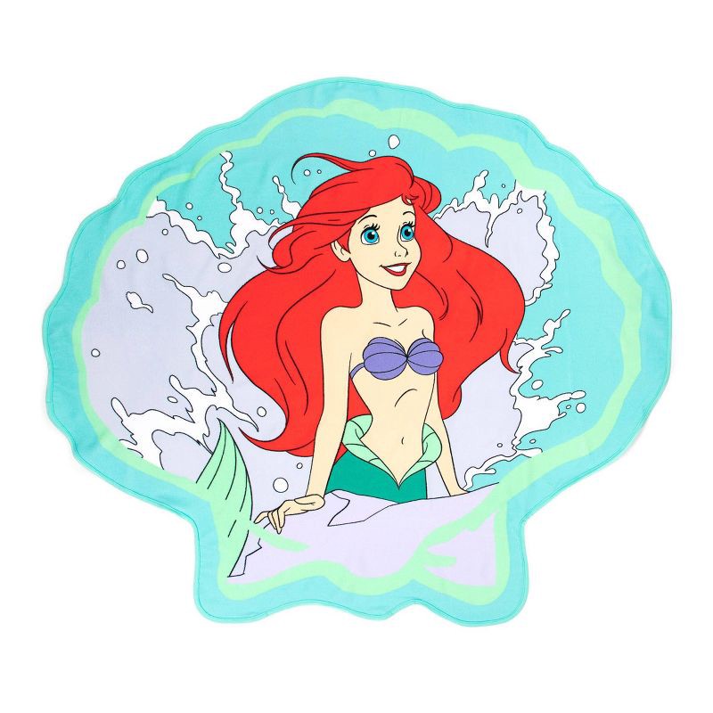 slide 1 of 5, Little Mermaid Shaped Beach Towel - Disney, 1 ct