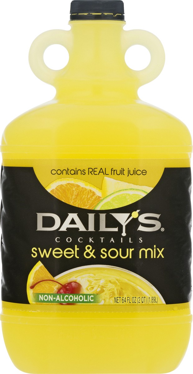 slide 2 of 9, Daily's Cocktails Non-Alcoholic Sweet & Sour Cocktail Mix 64 fl oz, 64 fl oz