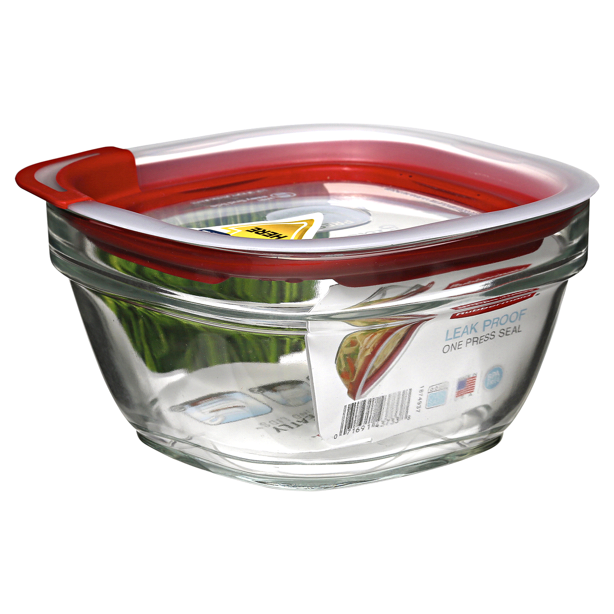 slide 3 of 4, Rubbermaid Easy Find Lids Glass Food Storage Container 4 Cup, 1 ct