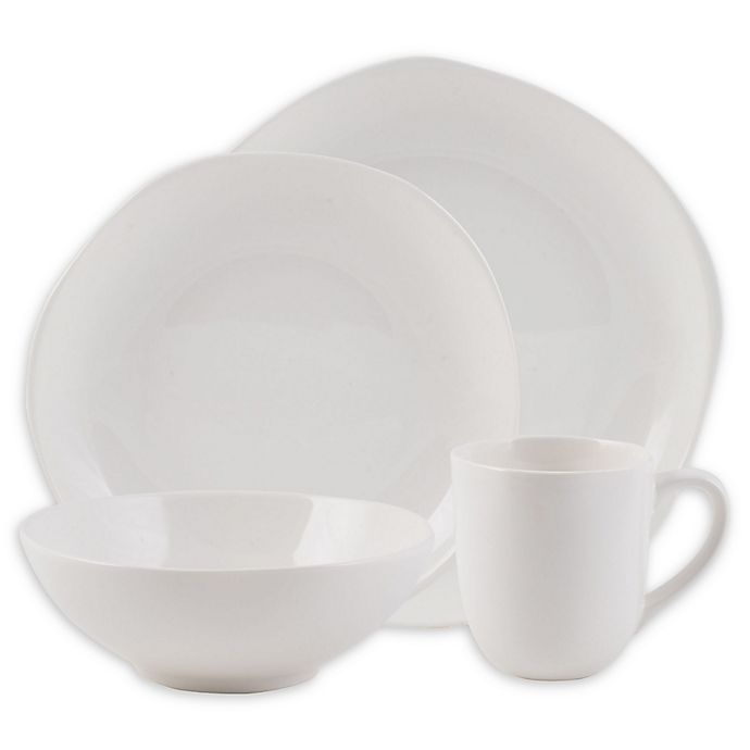 slide 1 of 1, Fitz and Floyd Organic Coupe Dinnerware Set - White, 16 ct