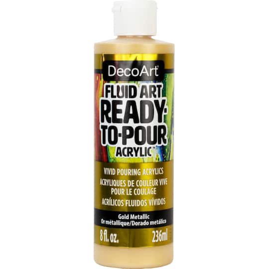 slide 1 of 3, Decoart Fluid Art Ready-To-Pour Acrylic Paint, 8 fl oz