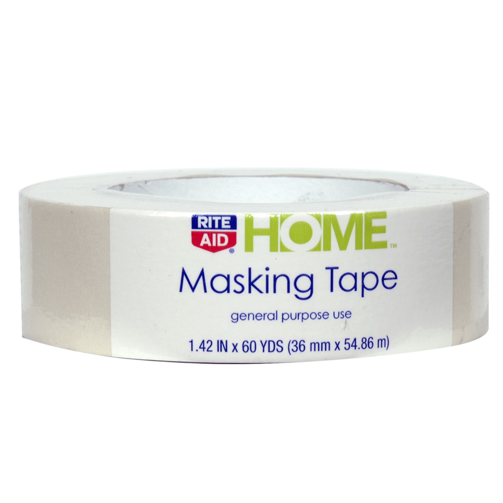 slide 1 of 1, Rite Aid Home Masking Tape, 1.42 in x 60 yd