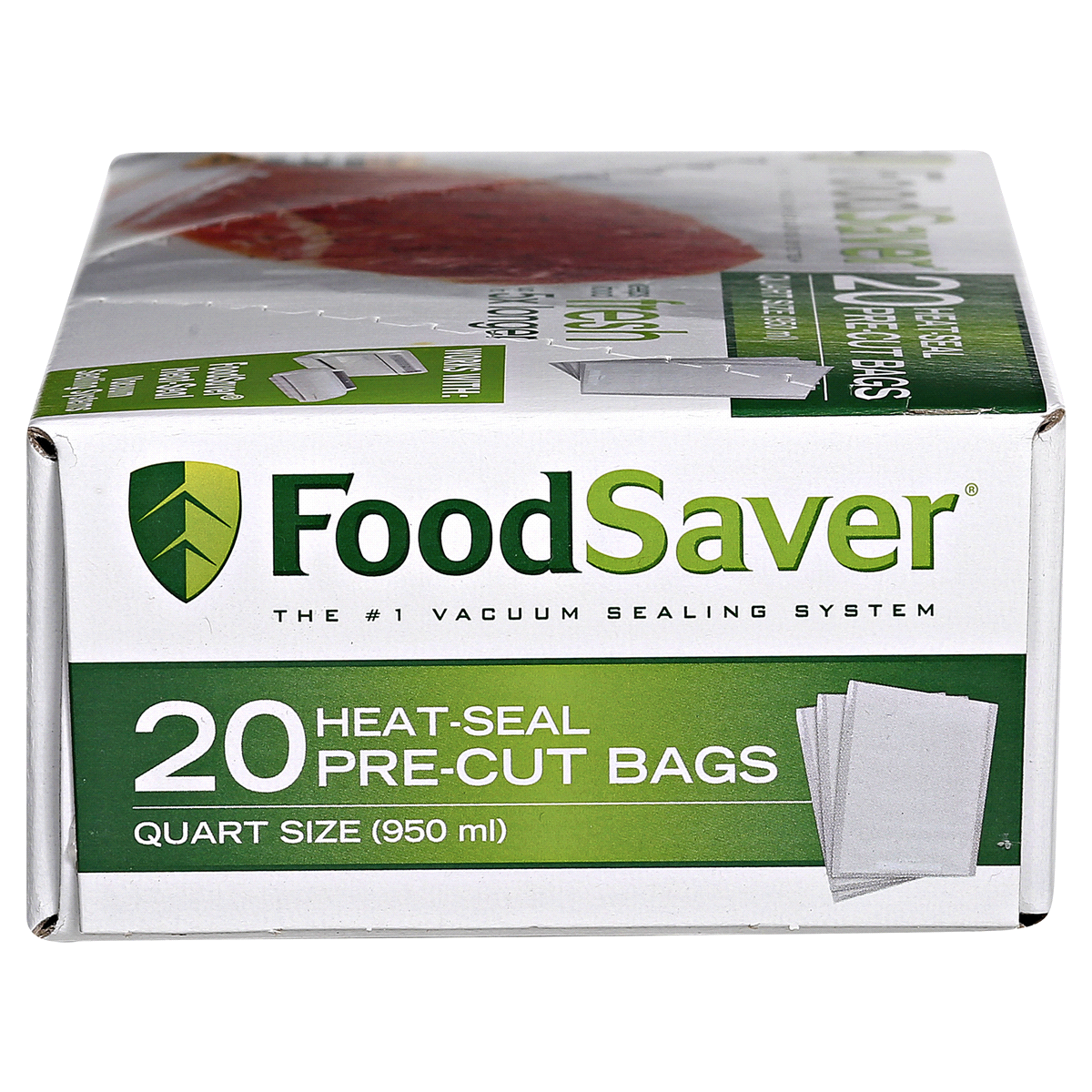 slide 3 of 8, FoodSaver Quart Heat-Seal Bags, 20 ct; 1 qt