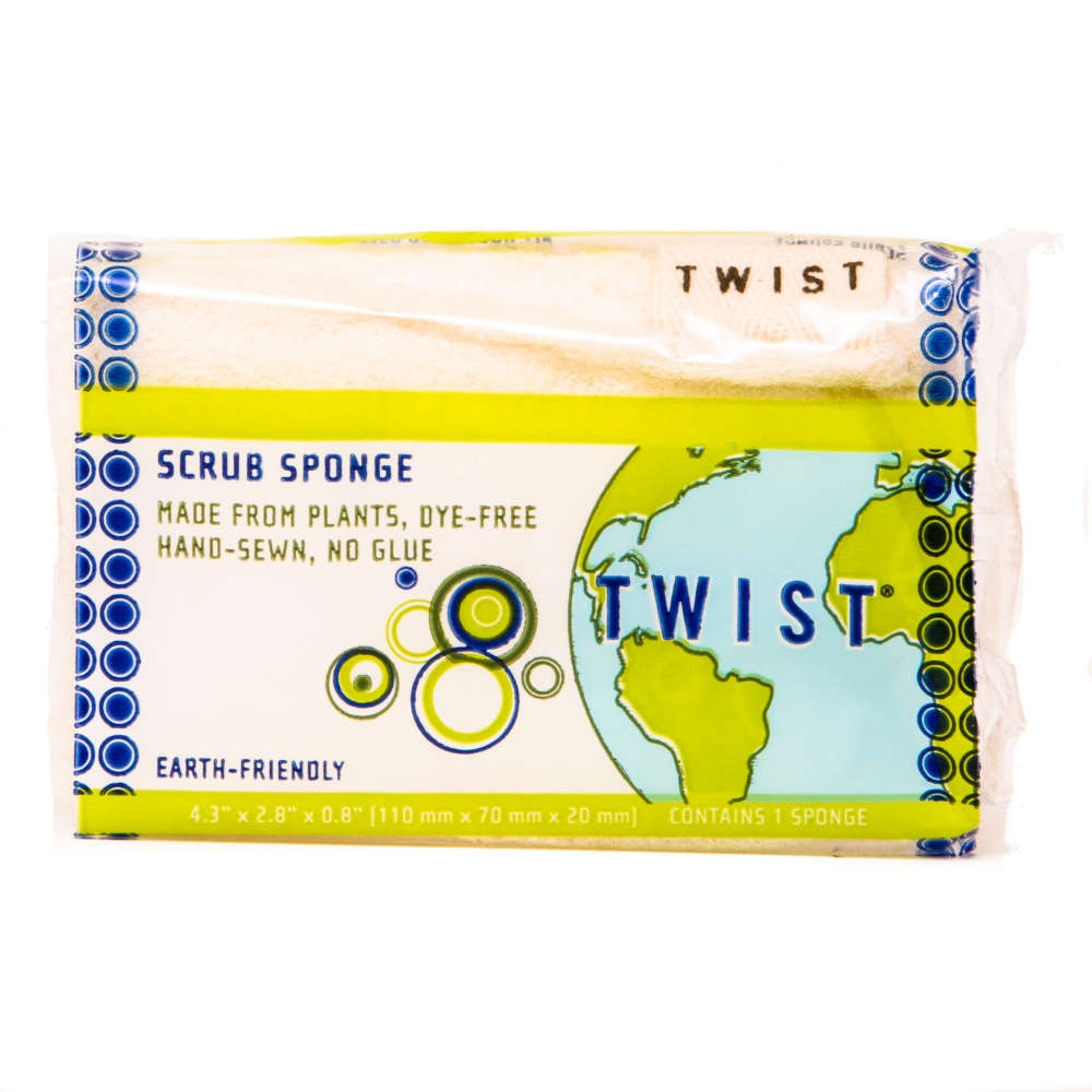 slide 1 of 1, Twist Single Scrub Sponge White, 1 ct