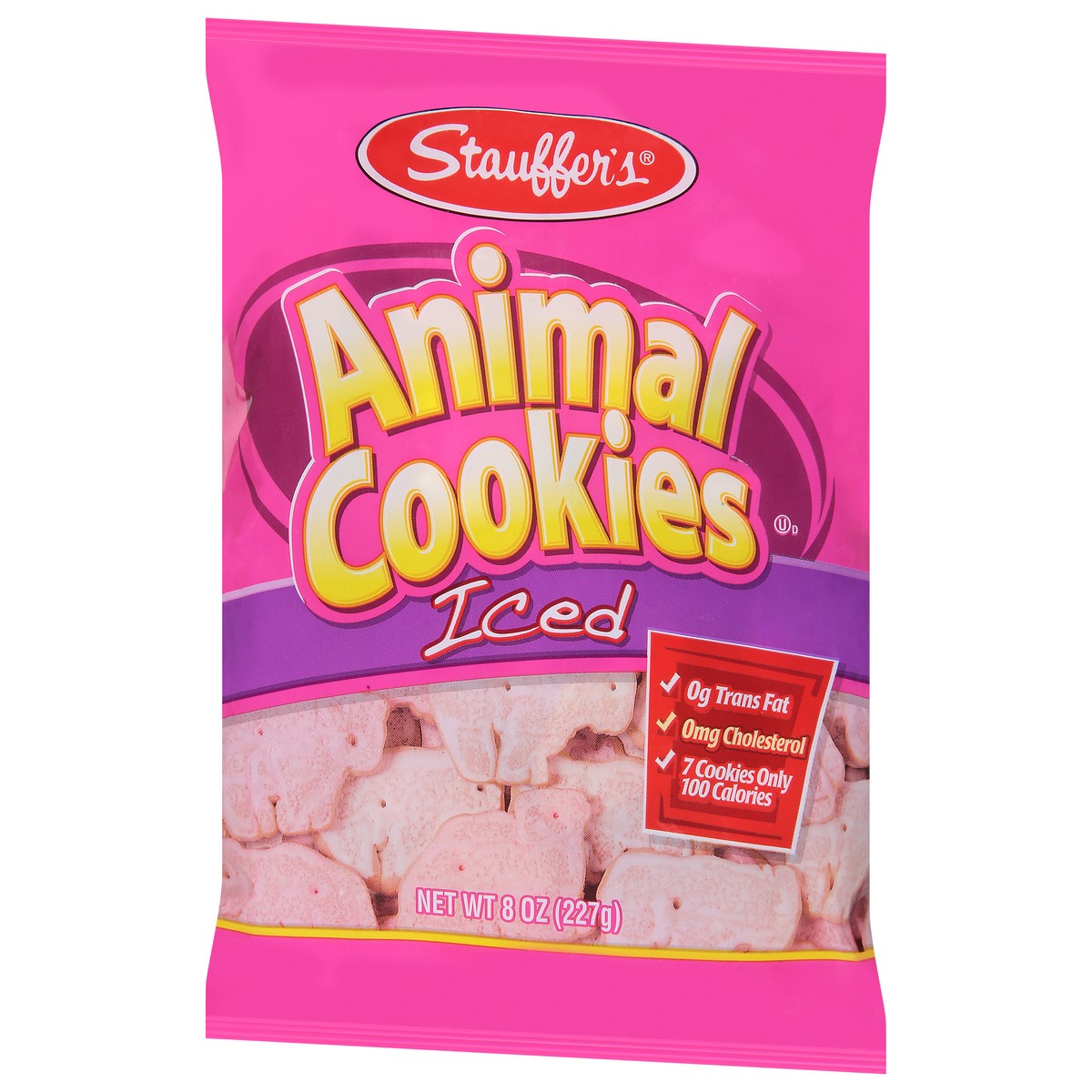 slide 3 of 9, Stauffer's Iced Animal Cookies 8 oz, 8 oz