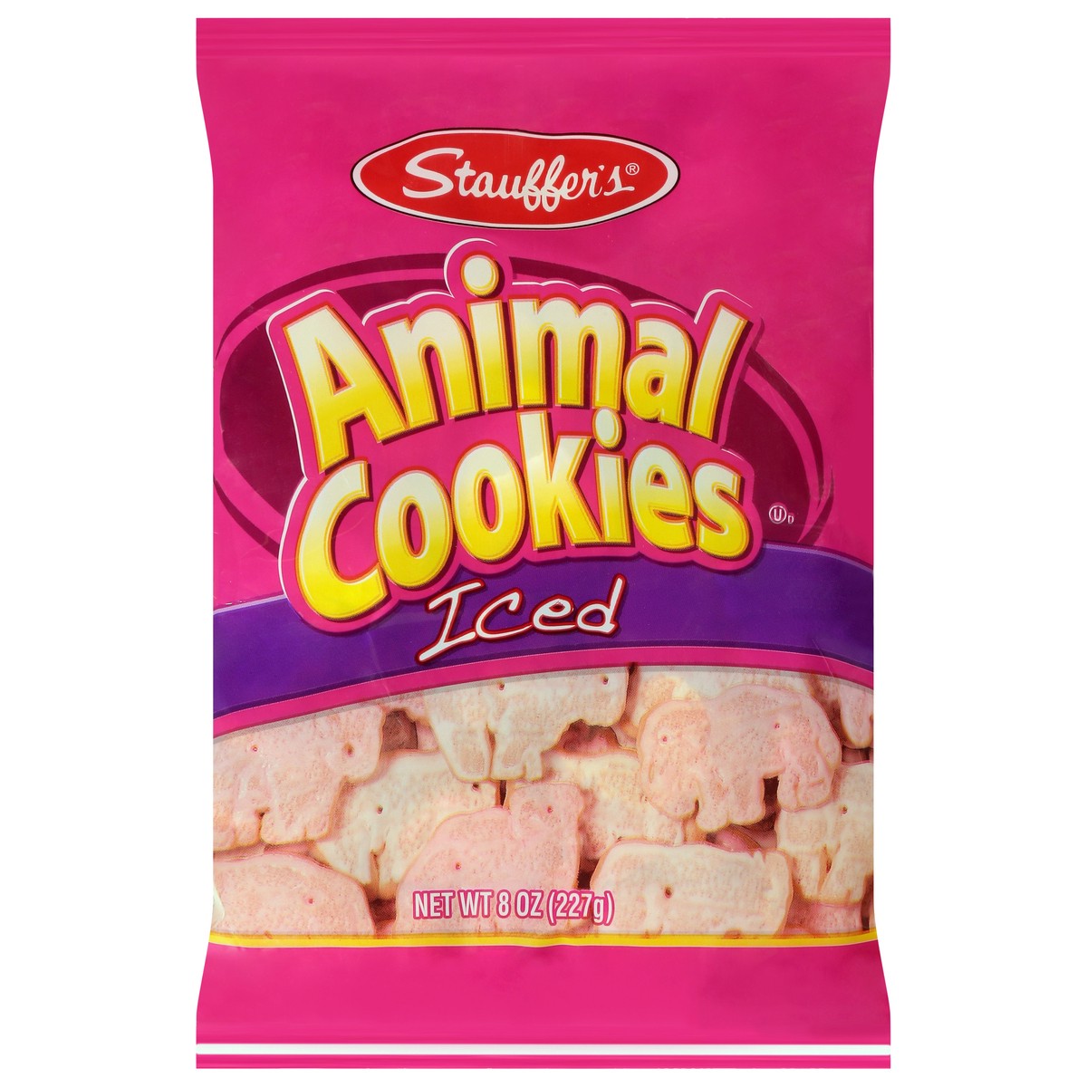 slide 1 of 9, Stauffer's Iced Animal Cookies 8 oz, 8 oz