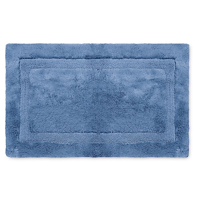 slide 1 of 1, Wamsutta Luxury Border Plush MicroCotton Bath Rug - Twilight, 24 in x 40 in