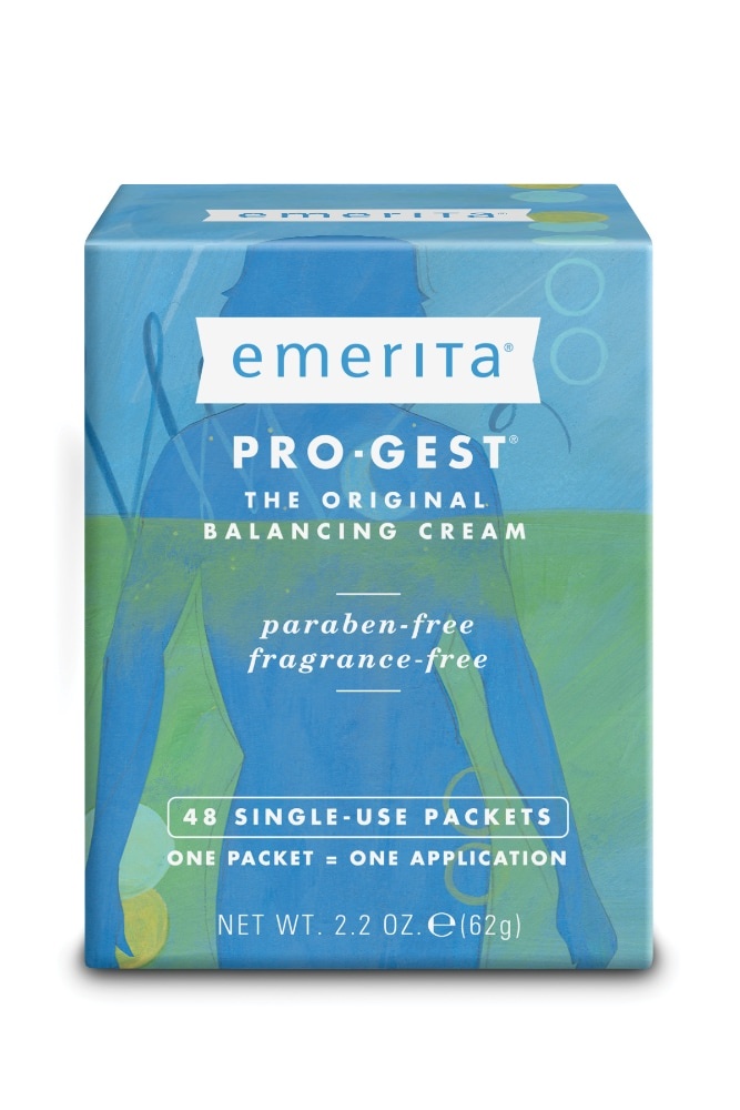 slide 1 of 1, Emerita Pro-Gest Original Natural Progesterone Cream, 48 ct