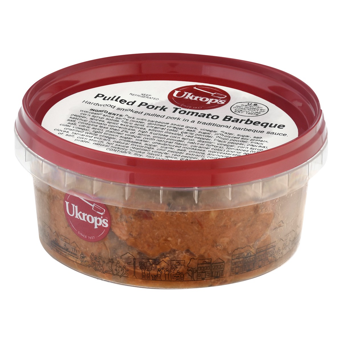 slide 4 of 13, Ukrops Pulled Pork Tomato Barbeque 12 oz, 12 oz