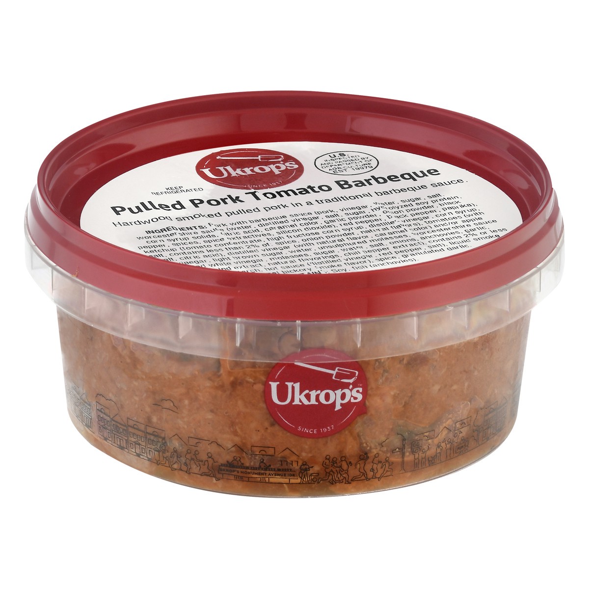 slide 9 of 13, Ukrops Pulled Pork Tomato Barbeque 12 oz, 12 oz