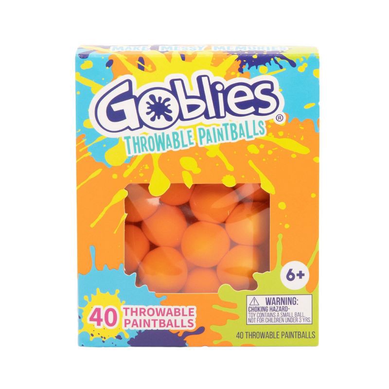 slide 1 of 6, Goblies Throwable Paintballs 40ct - Orange, 40 ct