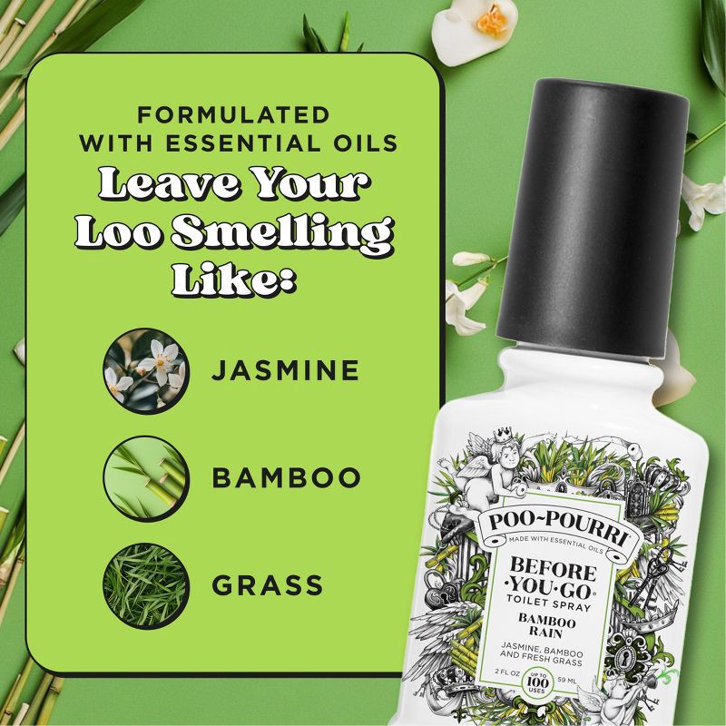 slide 6 of 12, Poo-Pourri Toilet Spray - Bamboo Rain - 2 fl oz, 2 fl oz