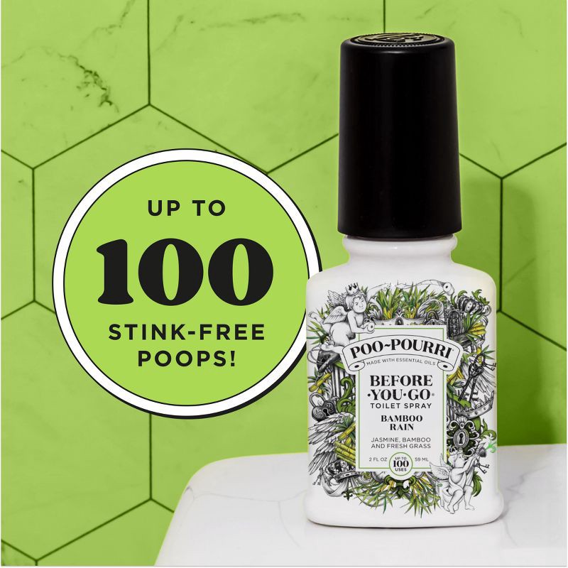 slide 8 of 12, Poo-Pourri Toilet Spray - Bamboo Rain - 2 fl oz, 2 fl oz
