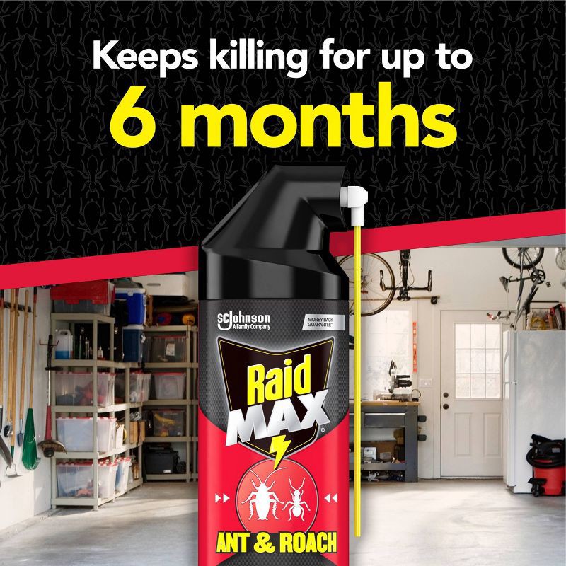 slide 3 of 13, Raid Max Ant and Roach Killer Bug Spray - 14.5oz, 14.5 oz