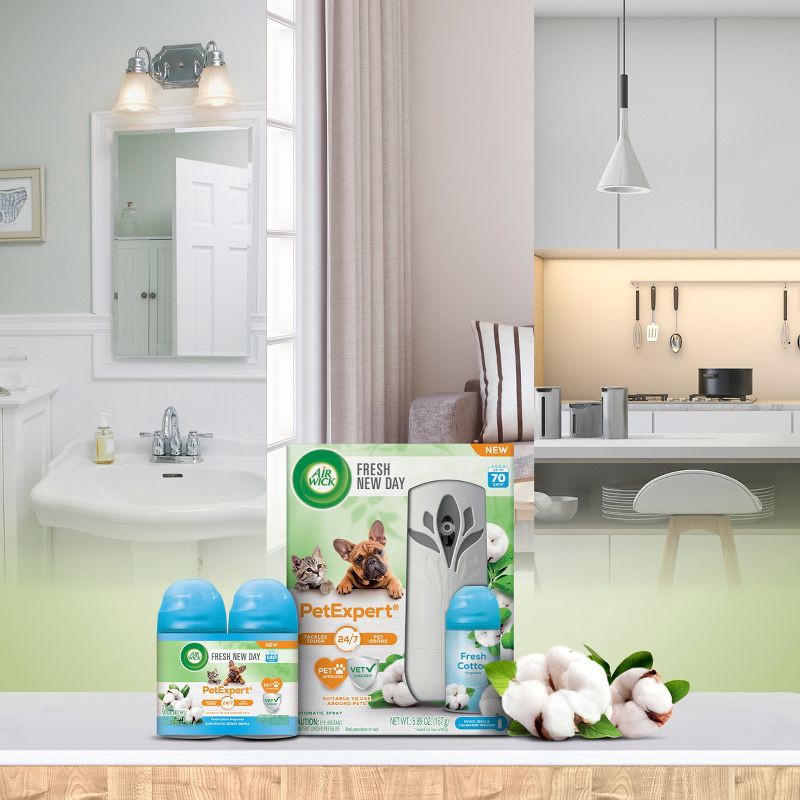 slide 5 of 7, Air Wick Freshmatic Pet Air Freshener Refill - Linen - 11.7oz/2pk, 11.7 oz, 2 ct