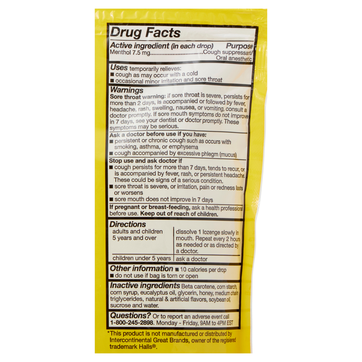 slide 9 of 9, Meijer Honey Lemon Cough Drops, 200 ct