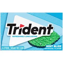Trident Sugar Free Mint Bliss Gum 14 ea