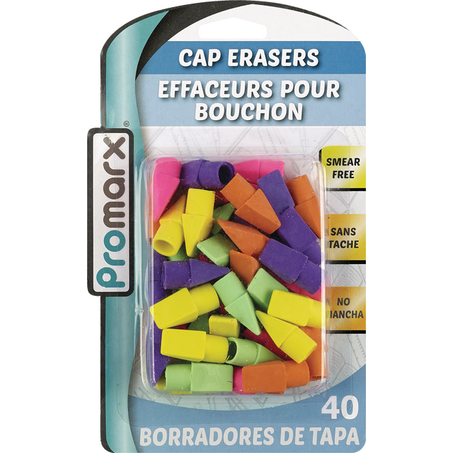 slide 1 of 1, Cap Erasers 40Ct, 40 ct