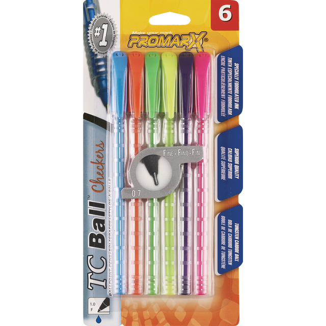 slide 1 of 1, 6Ct Tc Checkers Bp Blue Fine, 6 ct