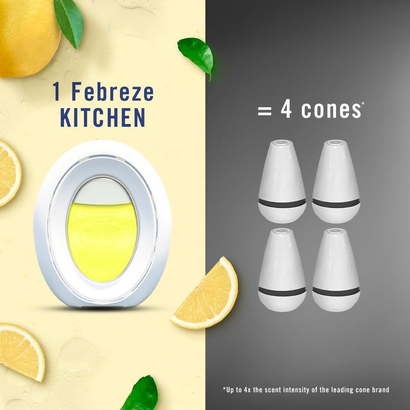 slide 6 of 13, Febreze Heavy Duty Kitchen Air Freshener - Lemon - 1ct, 1 ct