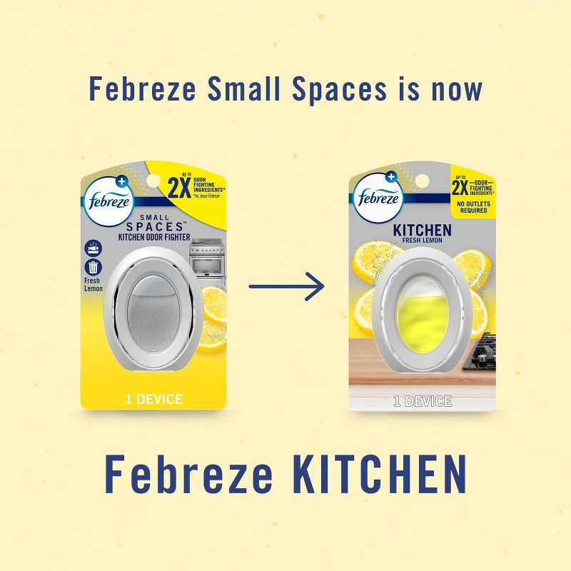 slide 8 of 13, Febreze Heavy Duty Kitchen Air Freshener - Lemon - 1ct, 1 ct