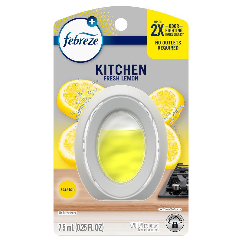 slide 9 of 13, Febreze Heavy Duty Kitchen Air Freshener - Lemon - 1ct, 1 ct