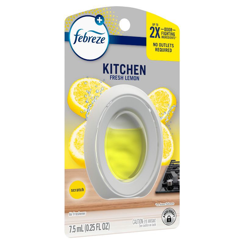 slide 10 of 13, Febreze Heavy Duty Kitchen Air Freshener - Lemon - 1ct, 1 ct