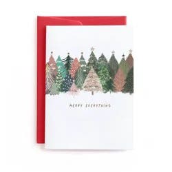 Minted Christmas Holiday Trees Greeting Card
