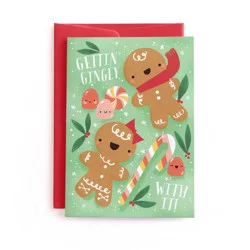 Minted Holiday Gettin' Gingey With It Greeting Card